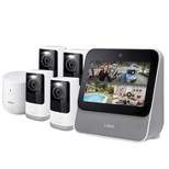 Lorex Smart Home Security Center Wi-Fi System with 2K Battery-Operated Outdoor Cameras (4 Cameras)