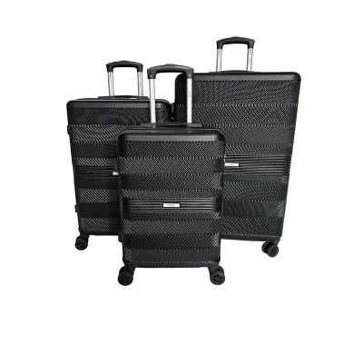 Mirage Luggage Fay 3-Piece ABS Hardshell Lightweight Set with 360° Dual Spinning Wheels & Combo Lock