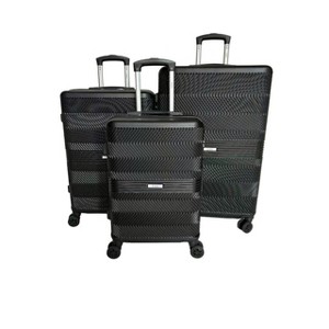 Mirage Luggage Fay 3-Piece ABS Hardshell Lightweight Set with 360° Dual Spinning Wheels & Combo Lock - 1 of 4