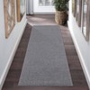 Area Rugs Living Room Machine Washable Modern Solid Accent Rug Low Pile Non-Slip Carpet for Dining Room Office - 2 of 4