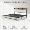 QingMoon King Size Bed Frame, Storage Platform Bed Frame with Headboard, Footboard and Metal Slats Supports Mattress Foundation, No Box Spring Needed - 4 of 4