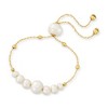 Ross-Simons 4-9.5mm Cultured Pearl Bolo Bracelet in 14kt Yellow Gold Size - 3 of 4