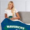 NBA Dallas Mavericks Hardwood Classics Silk Touch Faux Shearling Throw Blanket - 2 of 4