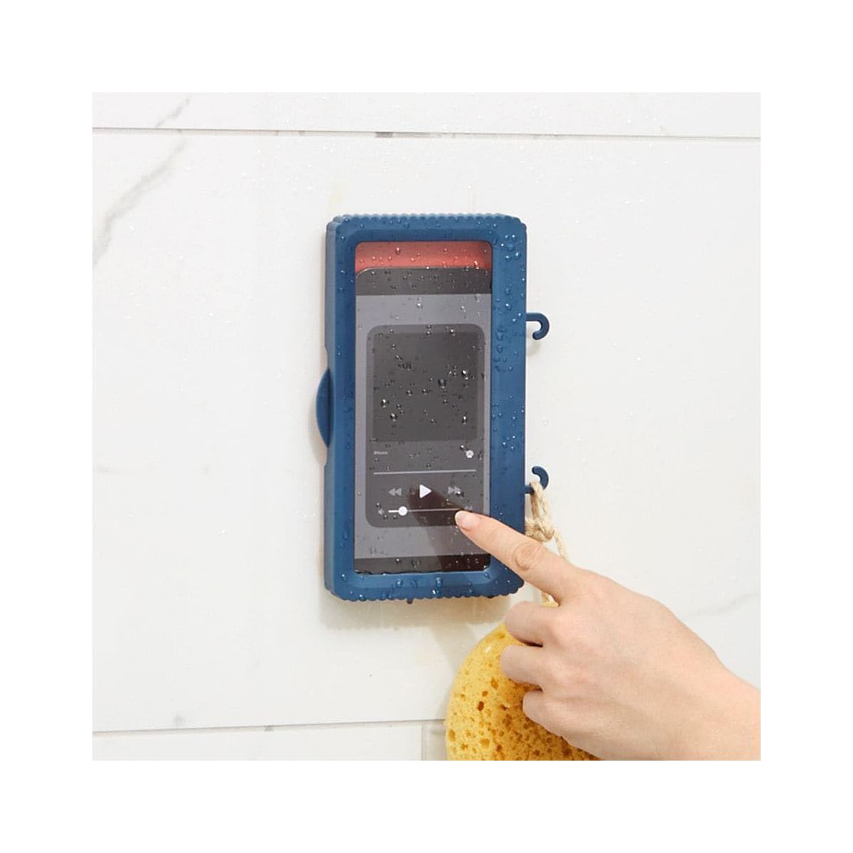 The Lakeside Collection Shower Phone Holder Touch Screen Waterproof and Wall Mounted - - thumbnail 5