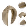 Unique Bargains Women's Solid Tie Wide Headbands 1 Pc - 3 of 4