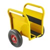 VisioGear Slab Dolly with Two Handles, 10" Solid Tires, Super Weight 1000 LBS for Heavy Drywall Sheet & Door Material, Yellow, 21.5"*15"*14.2" - 2 of 4