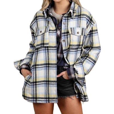 Women's Wo's Flannel Texture Shacket - Ninexis