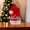 Unique Bargains Christmas Hat Adult Crown Christmas Hat Polyester 11.02"x14.96" 1 Pc - 2 of 4