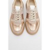Felipe - Beige Glitter Leather Sneakers (Women) | Forever & Always Shoes - 2 of 4