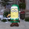 Gemmy Christmas Airblown Inflatable Kevin as Elf w/Bell Universal, 3.5 ft Tall, Multicolored - 2 of 3