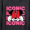 Women's - Disney - Minnie Mouse Iconic Lightweight French Terry Slouchy - 2 of 4