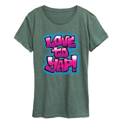 Women's - Instant Message - Love To Yap Short Sleeve Graphic T-Shirt