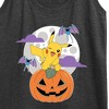 Women's - Pokémon - Pikachu Pumpkin With Moon Graphic Racerback Tank - 2 of 4