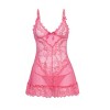 Oh La La Cheri Women's Valentine Soft Cup Ruffle Hem Lace Babydoll 2139X - 3 of 4