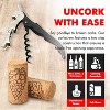 Chef Craft Waiter's Corkscrew Professional All-In-One Stainless Steel Wine Bottle Opener & Foil Cutter - 3 of 4