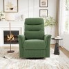 270° Swivel Recliner Massage Sofa Nursery Rocker Glider Accent Chair Leisure Lounge Chair with Adjustable Backrest & Side Pocket - ModernLuxe - 2 of 4