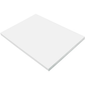 Prang Medium Weight Construction Paper, 18 x 24 Inches, Bright White, 100 Sheets - 1 of 4