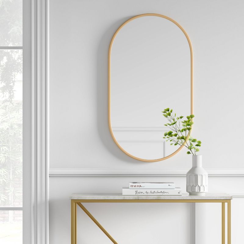 16" x 28" Metal Oval Pill Mirror - Project 62™, 3 of 12