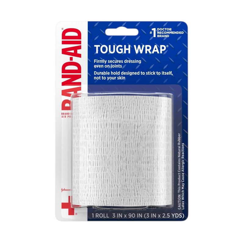 Johnson &#38; Johnson Brand Secure-Flex Self-Adherent Wound Wrap - 3 In by 2.5 yd, 1 of 8