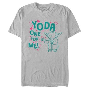 Men's Star Wars Valentine's Day Yoda One for Me! Force T-Shirt - 1 of 4