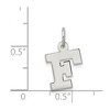 Black Bow Jewelry Sterling Silver, Amanda Collection Small Block Style Initial F Pendant - 4 of 4
