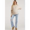 PinkBlush Light Blue Distressed Bootcut Maternity Jeans - 2 of 4