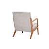 Maliang Mid-Century Modern Accent Chair, Arm Chair Living Room Chairs with Pillow - 4 of 4