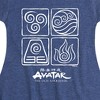 Girls' - Avatar: The Last Airbender - Four Elements Inverse Fit & Flair Cap Sleeve Dress - 2 of 4