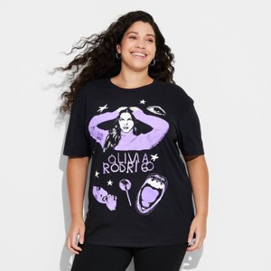 Women's Olivia Rodrigo Short Sleeve Graphic T-Shirt - Black - 1 of 3