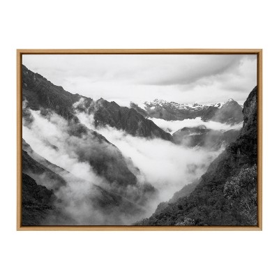 28" x 38" Sylvie Inca Trail Framed Canvas by Pete Olsen Natural - Kate & Laurel All Things Decor