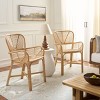 Rimma Rattan Arm Chair - ACH6701 - Natural - Safavieh - 3 of 4