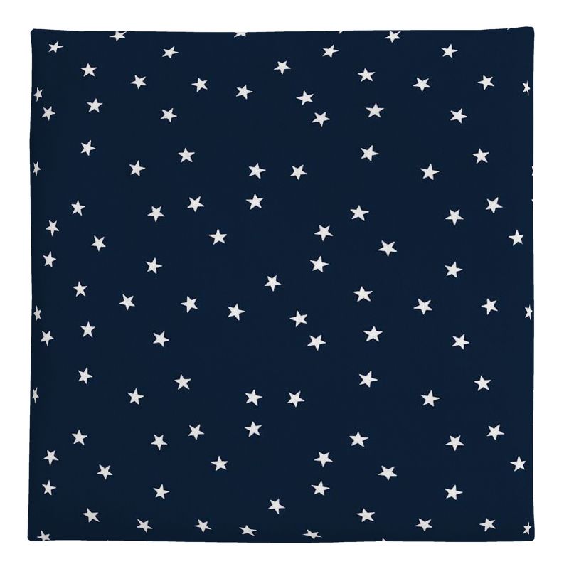Carter's 100% Cotton Sateen Fitted Crib Sheet - Navy with White Stars, 2 of 4