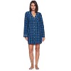 Ashford & Brooks Women's Woven Long Sleep Shirt Nightshirt - 2 of 4