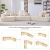 Luxury Oversized Modular Sofa: Boucle Floor Couch Set, Convertible Compressed Design, Spacious Foam-Filled, 3 PC Free Combo for Living Room - 3 of 4