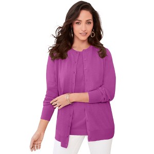 Jessica London Fine Gauge Cardigan - 1 of 2