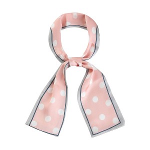 INSPIRE CHIC Women's Lovely Polka Dot Pattern Hair Band Neck Wraps 38.5x3.5 inches(LxW) - 1 of 4