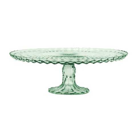 Vintage glass outlet cake stand