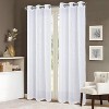 RT Designers Collection Lucia Embroidery Doily Grommet Sheer Curtain Panel Pair White - 2 of 4
