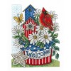 Imaginating Counted Cross Stitch Kit 7.5"X10"-Patriotic Welcome - 2 of 2