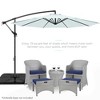 Best Choice Products 10ft Offset Hanging Outdoor Market Patio Umbrella w/ Easy Tilt Adjustment - 2 of 4