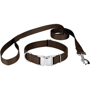 Country Brook Petz Premium Nylon Dog Collar and Leash Set for Small Medium Large Dogs - Vibrant 30+ Color Selection - 1 of 4