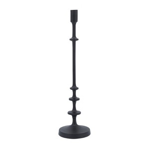 Metal Taper Candle Holder - Tall Decorative Aluminum Pillar Stand for Home, Bedroom & Office - Sturdy Base, Elegant Matte Design - 1 of 4