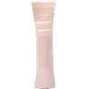Memoi Women's Luxe Shimmer Sheer Stripe Plush Fuzzy Crew Socks - 2 of 4