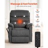 VEVOR Power Lift Recliner Chair, Lift Chair with Heat and Massage for Elderly, Dual Motor Recliner Chair with 2 Anti-Fall Ropes, (Medium, Dark Gray) - 3 of 4