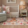 Lahome Modern Butterfly Floral Short Pile Velvet Rectangular Indoor Area Rug - 4 of 4