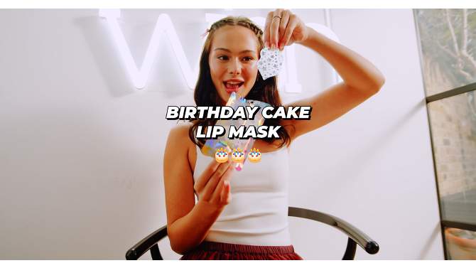 Vitamasques Birthday Cake Lip Mask - 1.35 fl oz, 2 of 9, play video
