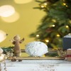 NAYSAYE Party Decoration and Accessories Set of 6 Cream Ruffle Ball Hanging Ornament for Holiday Celebration, White, 4"*4"*0.04" - 3 of 4