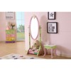 FONTOI Kids Dressing Table, Fairy Girls Standing Mirror for Girls, Pink, 14.96"*50"*16.92" - 4 of 4