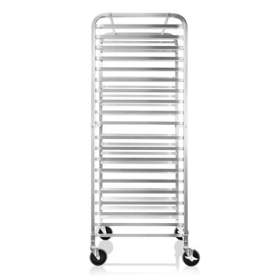 GRIDMANN Heavy-Duty 20-Sheet Silver Aluminum Bakery Rack