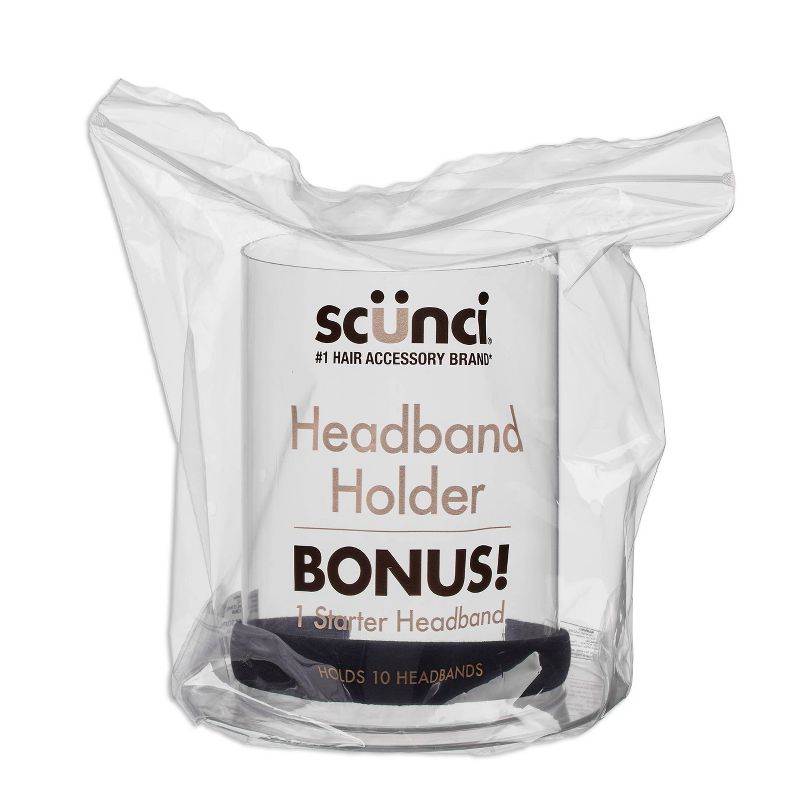 sc&#252;nci Headband and Hair Accessories Organizer with Bonus Headband - Clear - 2pcs set, 1 of 7